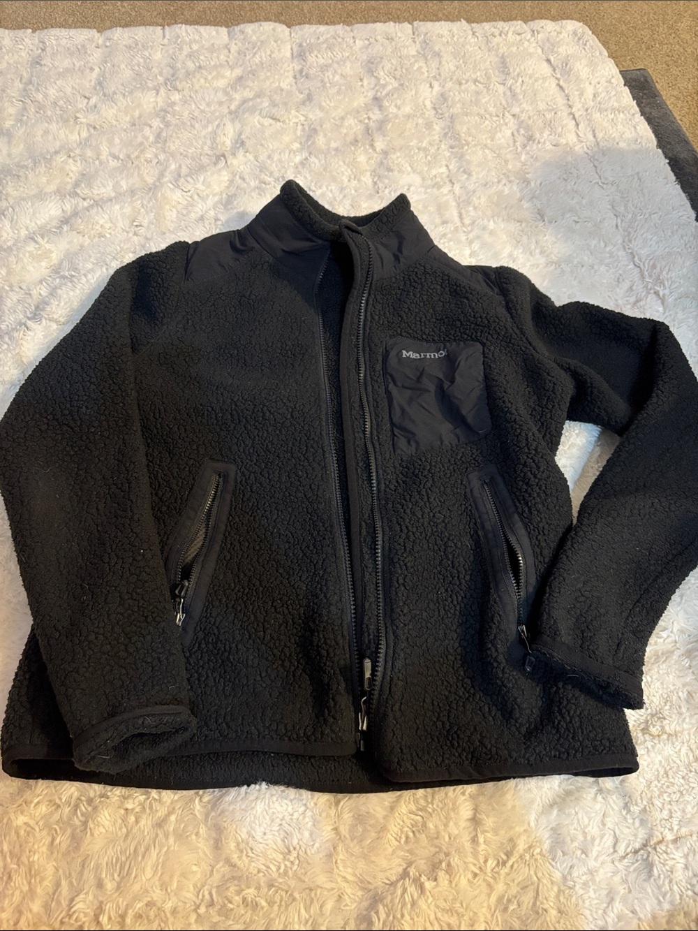 Marmot Black Sherpa Fleece Jacket